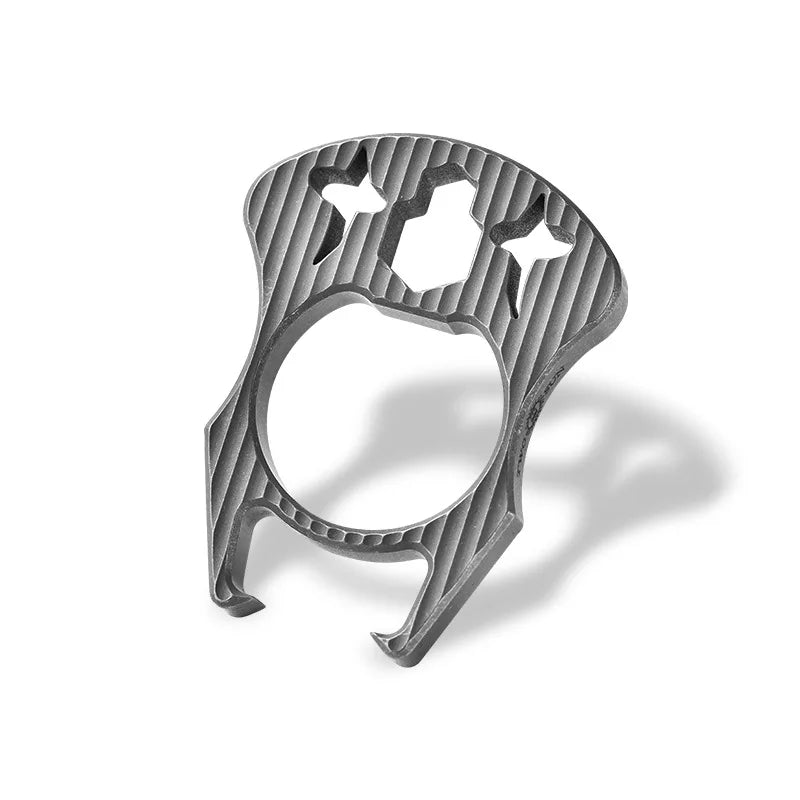 Abridor de garrafas de liga de titânio, ferramenta de porca sextavada, dedo, tigre