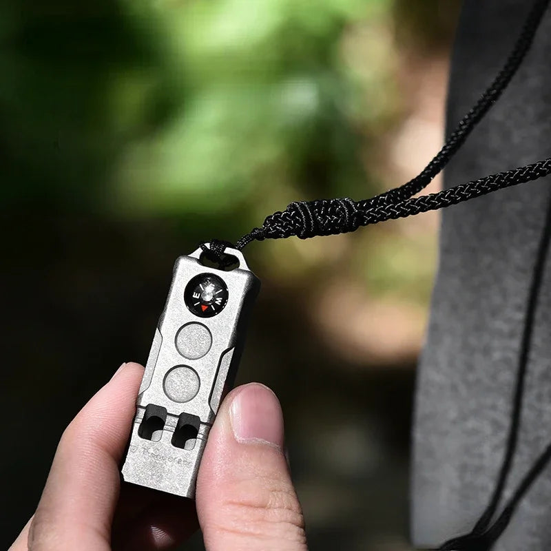 Apito de sobrevivência da bússola dois por um tubo aventura na natureza