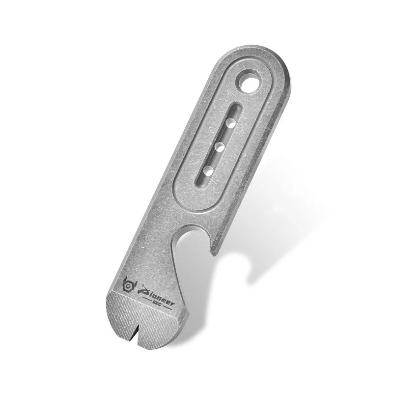 Liga de titânio portátil pé de cabra EDC chave decoração pendurada