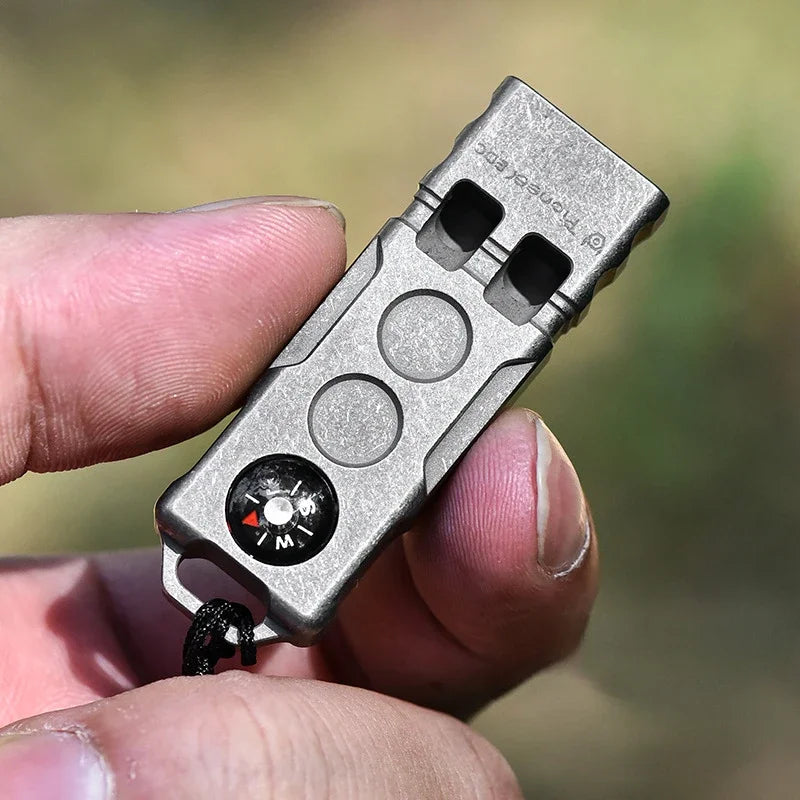 Apito de sobrevivência da bússola dois por um tubo aventura na natureza