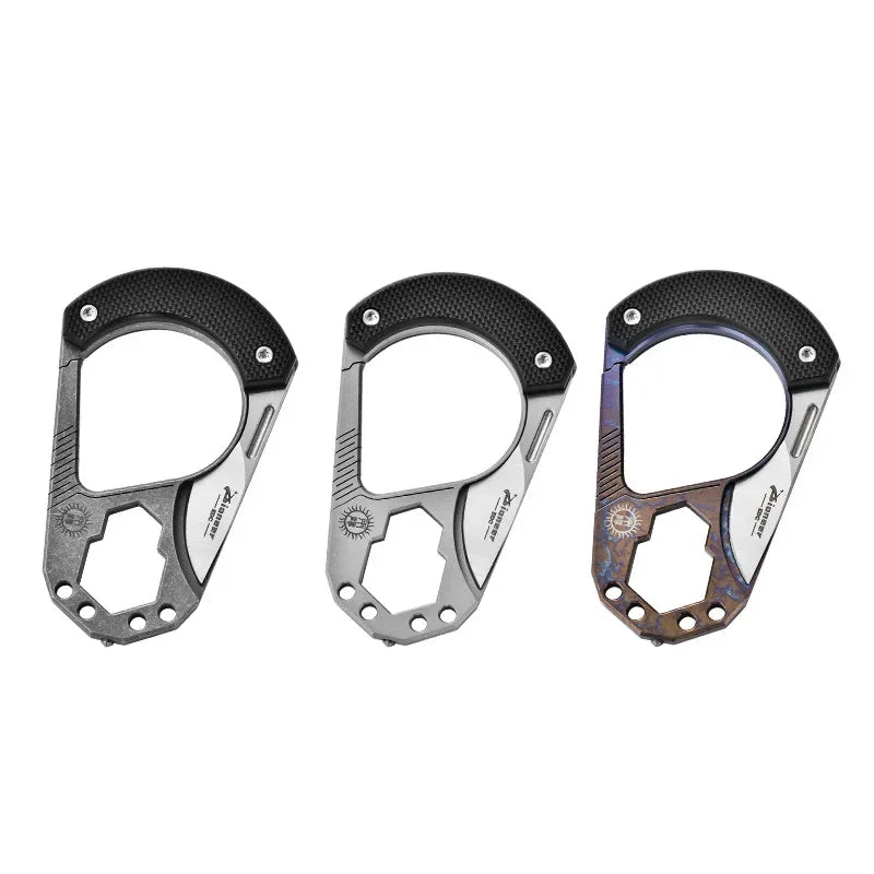 Chave de liga de titânio chaveiro cabeça de aço de tungstênio junta EDC