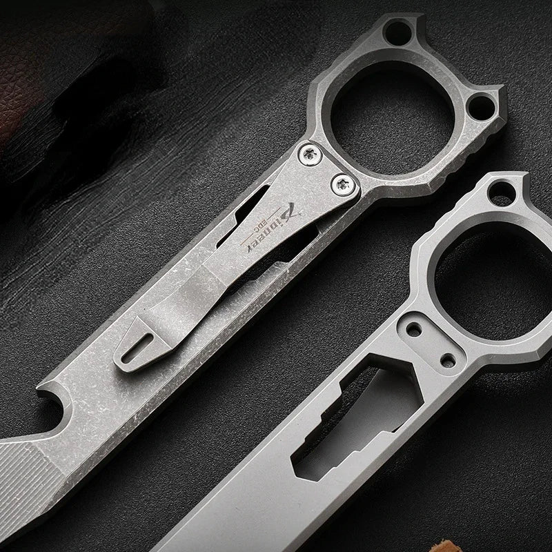 Chave de fenda de liga de titânio, abridor de garrafas, chave de fenda, bastão