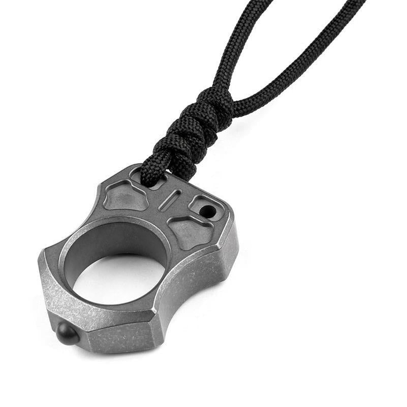 Bean- Dedo Único Titanium Knuckle Duster Defesa EDC