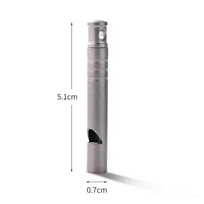 No Ball Tweeter Single Tube Titanium Whistle Light Weight