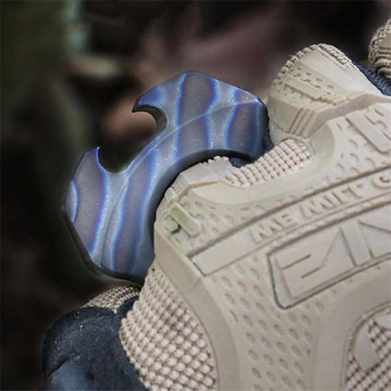 Pingente abridor de garrafas colorido mini titânio knuckle duster