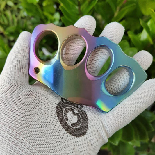 Colorido Liga de Titânio Knuckle Duster Grapple Boxe EDC Ferramenta