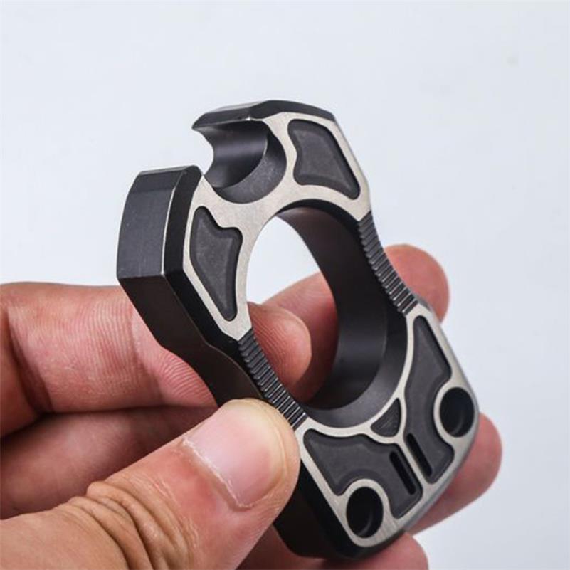 Beetle- Titanium Knuckle Duster Pingente de autodefesa EDC