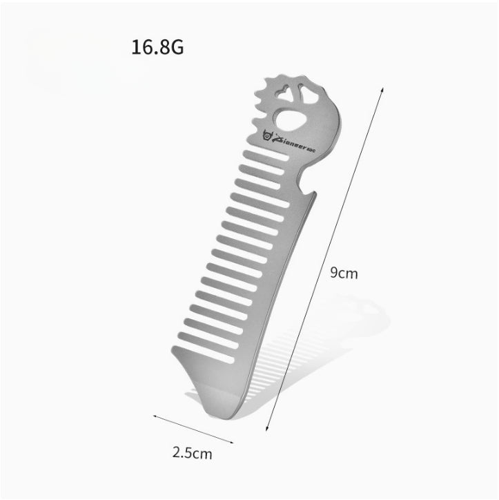 Titan Tamer Comb Static Defying Groomer Beer Opener EDC