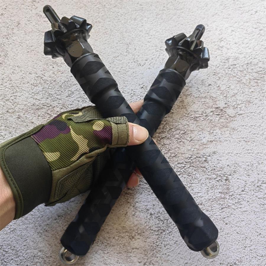 2-in-1 Self-Defense Stick Baton Defense Hammer Martial Arts