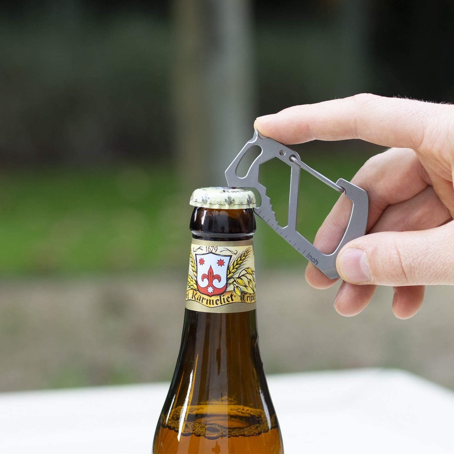 Tacray Multifunctional Titanium Keychain Lanyard EDC with Pocket Knife