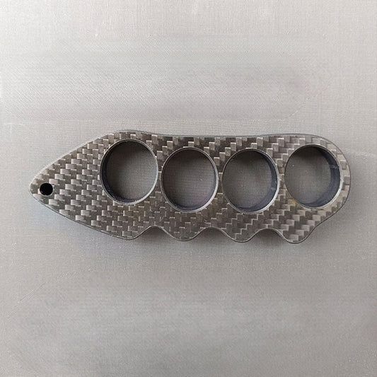 Carbon Fiber Finger Tiger Rings Outdoor Defense Fist Jab Tactical EDC