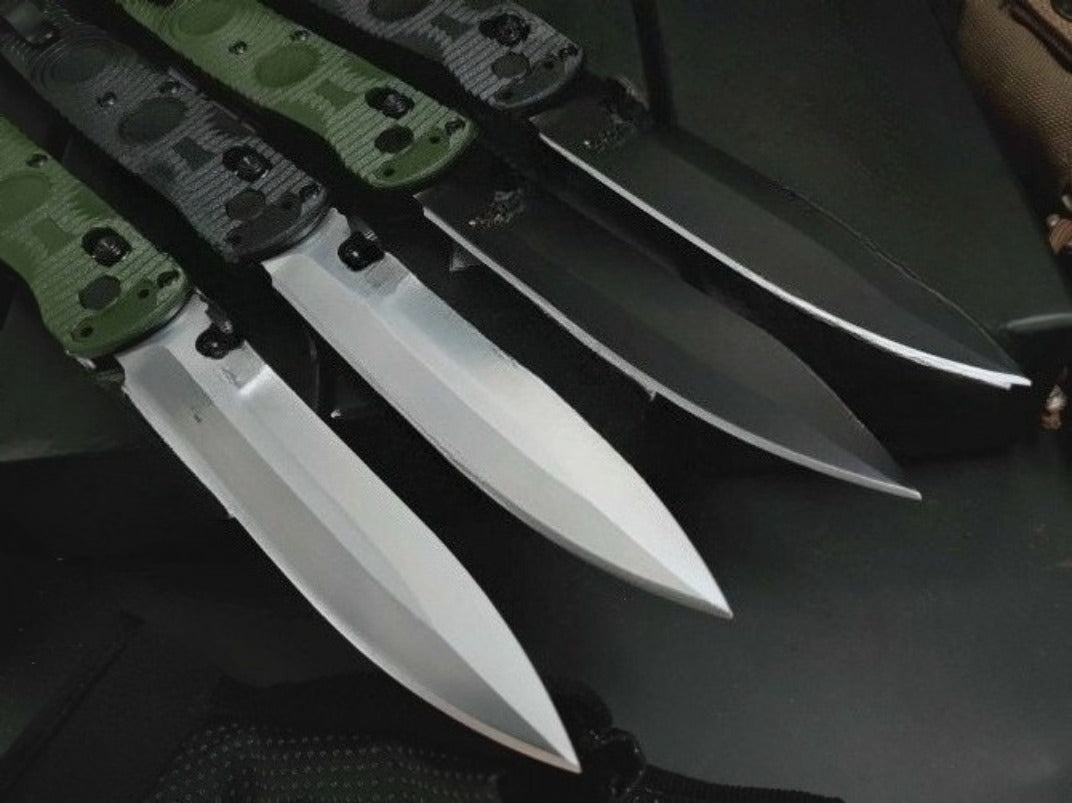 BM391 D2 Steel Tactical Folding Knife Nylon Fiberglass Plastic Handle