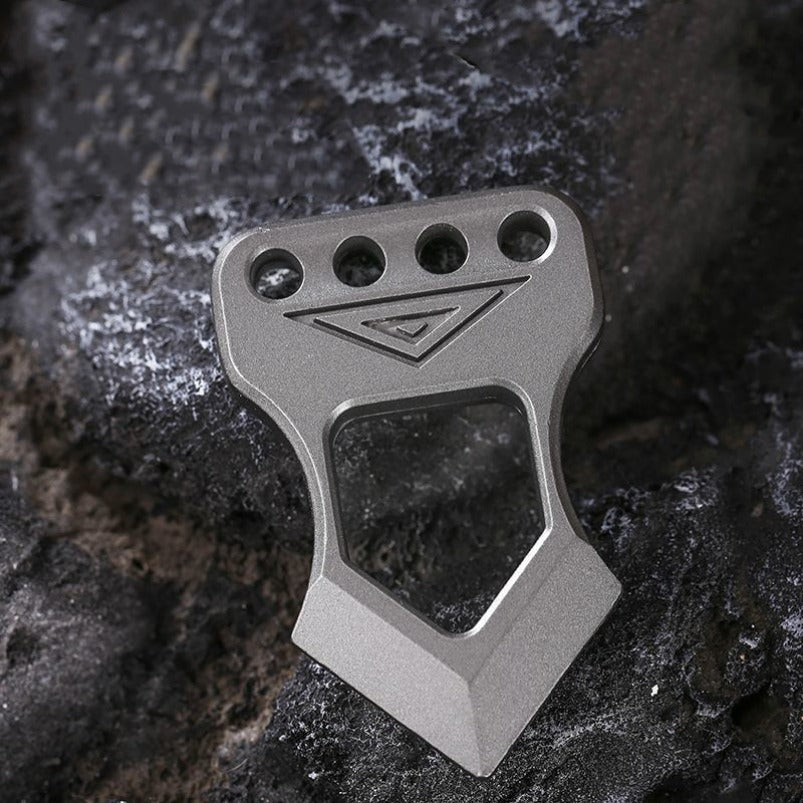 Mini Pingente de Segurança de Defesa de Dedo Único Knuckle Duster EDC