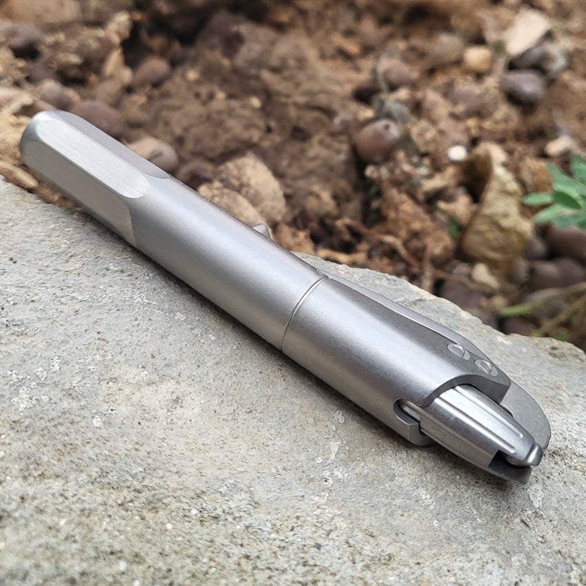 Pure Titanium Siphon Pen Thunderstrike Eight-Sided Walking Pen