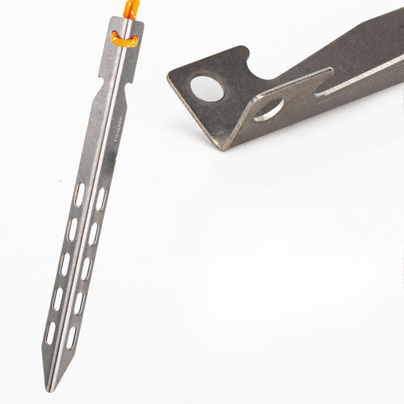 Titanium V-Shaped Tent Nail High Strength Stake Snow Nail Stake
