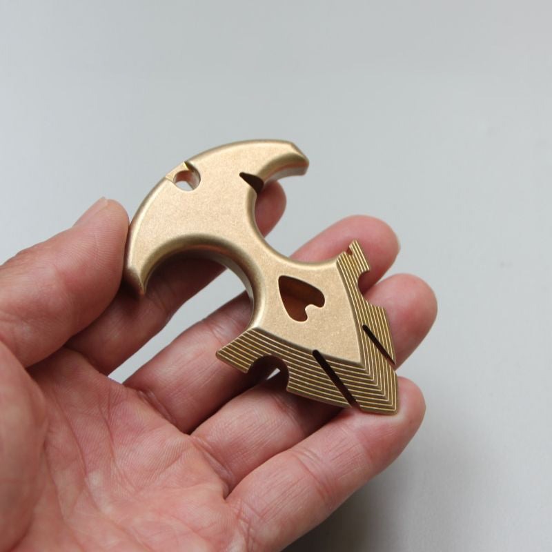 Brass Knuckle Duster Self Defense Decoration Pendant EDC
