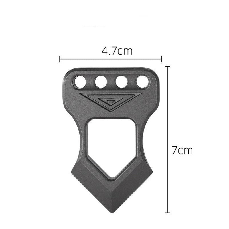 Mini Pingente de Segurança de Defesa de Dedo Único Knuckle Duster EDC