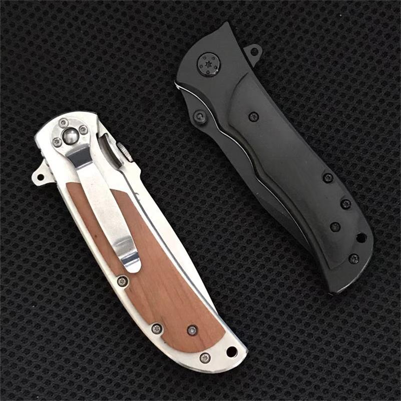 Portable Folding Knife 339 338 337 Wooden Handle EDC