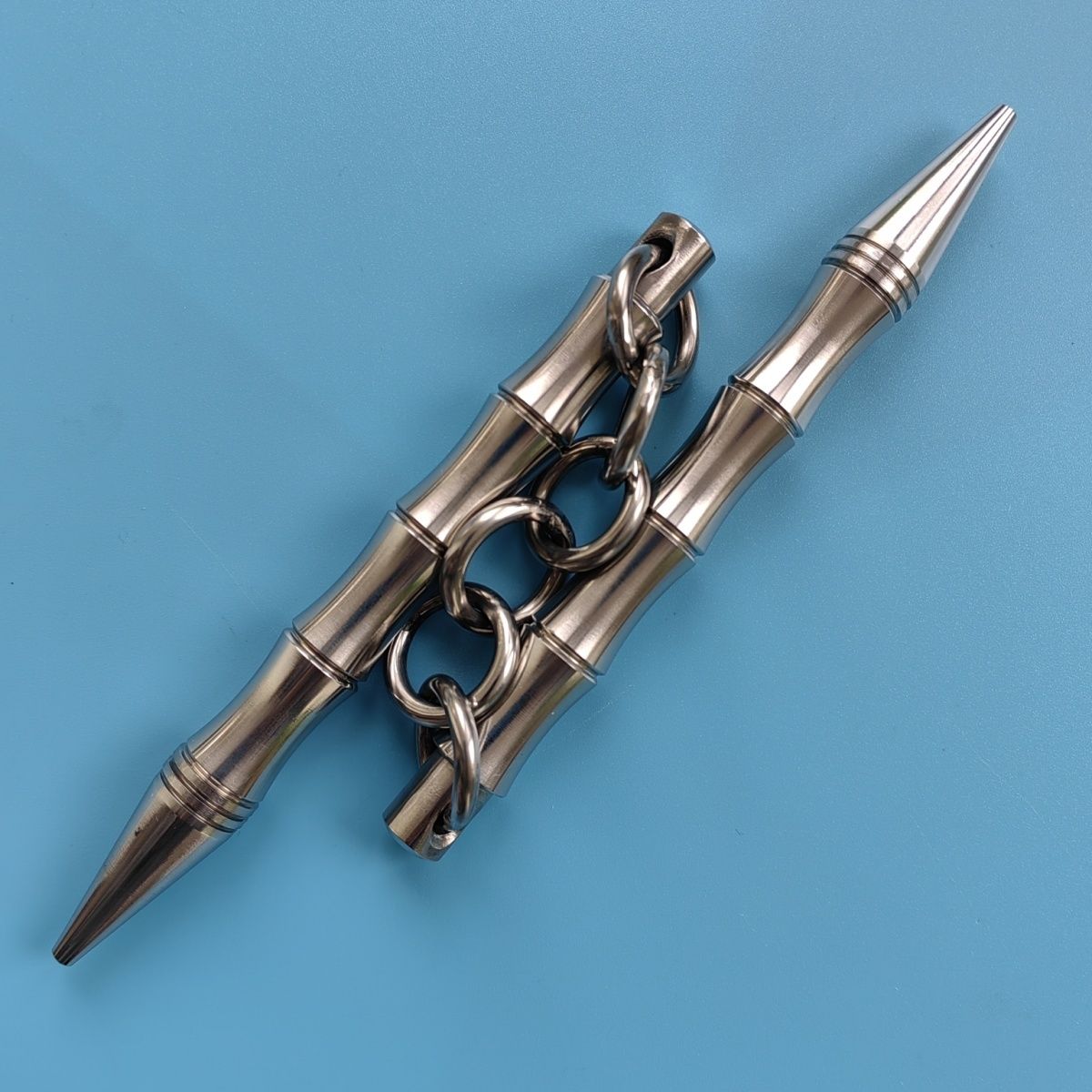 Mini Solid Steel Nunchaku Portable Martial Arts Practice Tool