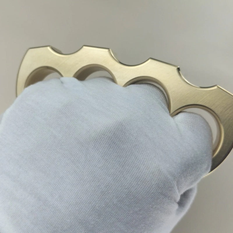 Lucky Fan-Hard Solid Pure Brass Knuckle Duster Defesa EDC