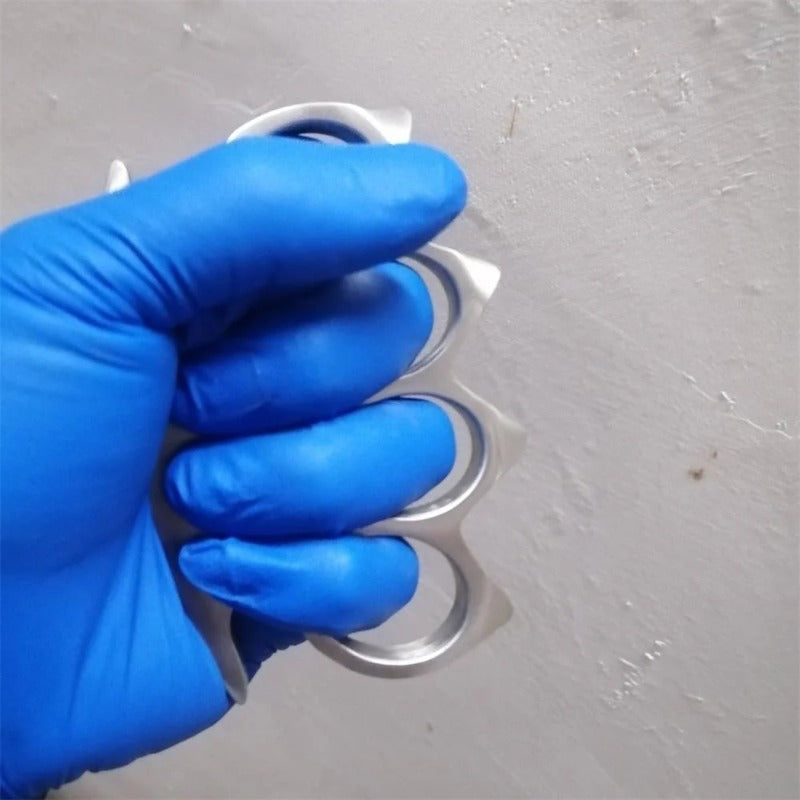 304 Stainless Steel Knuckle Duster Combat Attack Fist Buckle