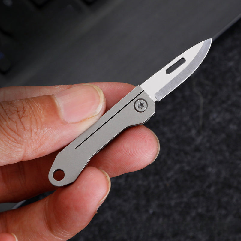 Mini Portable Folding Knife Compact Fruit Peeler EDC