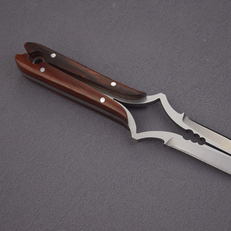 High Hardness Tactical Straight Knife with Blade Sheath EDC