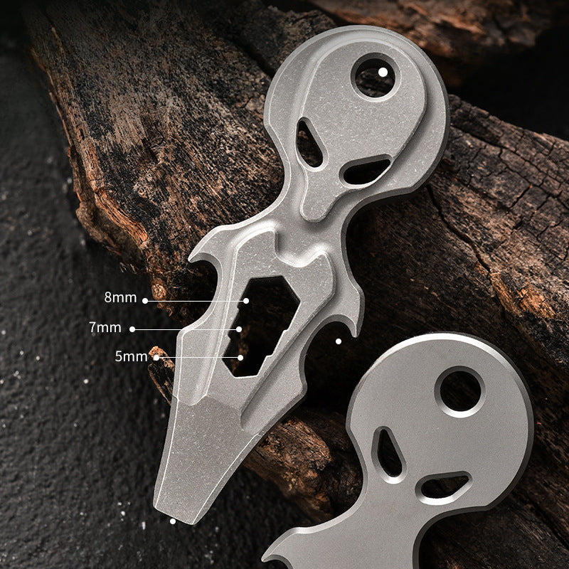 Titan Ghost Crowbar Wrench Bottle Opener Multi Tool EDC