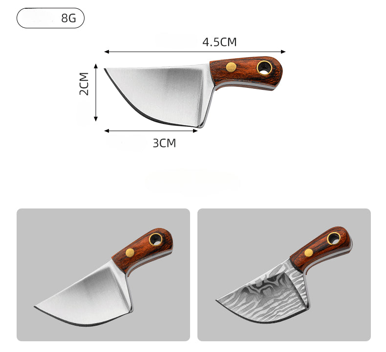 Mini coltello portachiavi ascia non confezionata ciondolo creativo