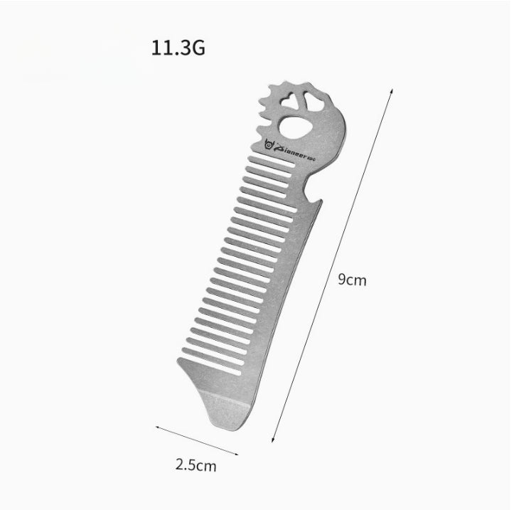 Titan Tamer Comb Static Defying Groomer Beer Opener EDC
