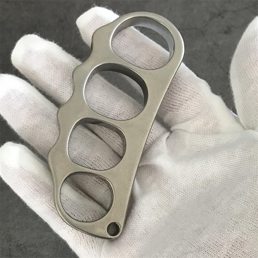 High Quality Medium Solid Titanium Pea Knuckle Duster EDC