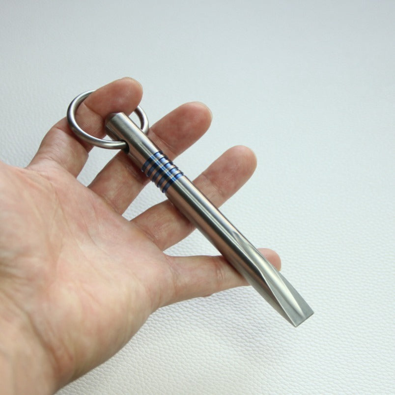 TC4 Titanium X-G Mini Wrecking Bar Pendant EDC