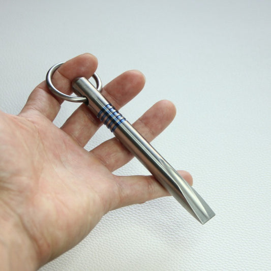 TC4 Titanium X-G Mini Wrecking Bar Pendant EDC