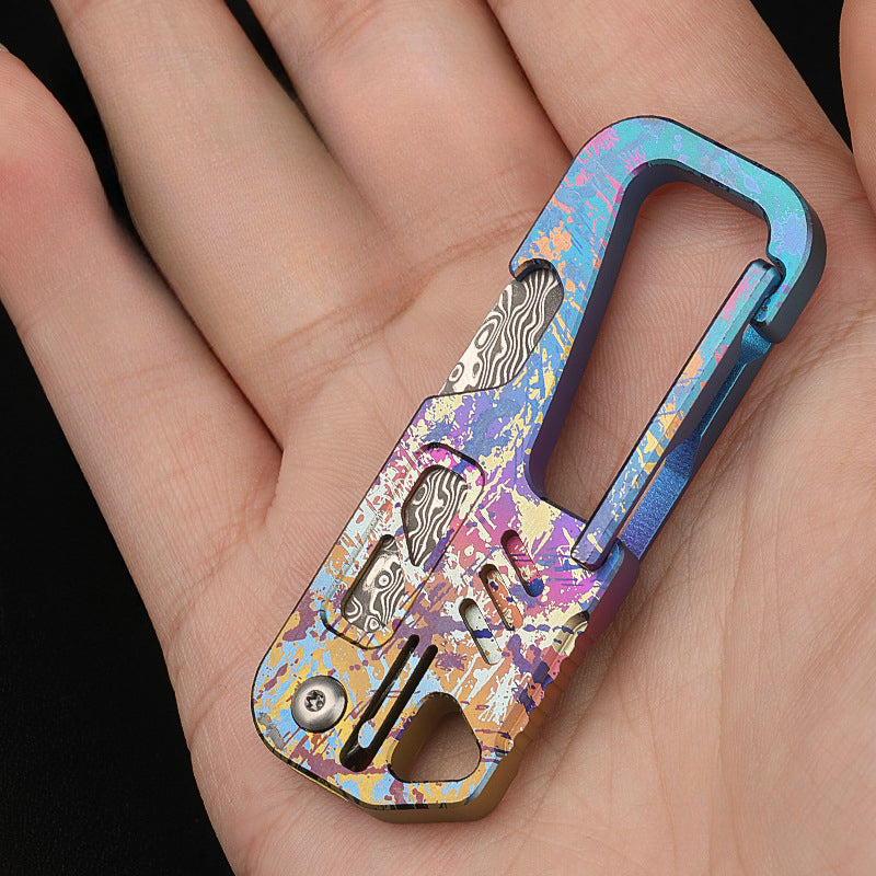 Titanium Compact High End Mens Mini Knife Colorful Key