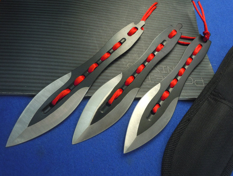 Red Rope Darts Coltello da difesa per la caccia all'aperto Coltelli per utensili EDC