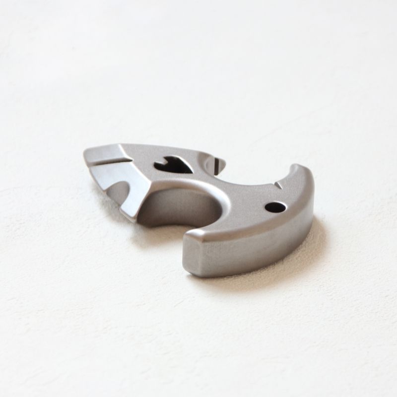 TC4 Titanium Knuckle Duster Segurança-defesa Colar Pingente EDC