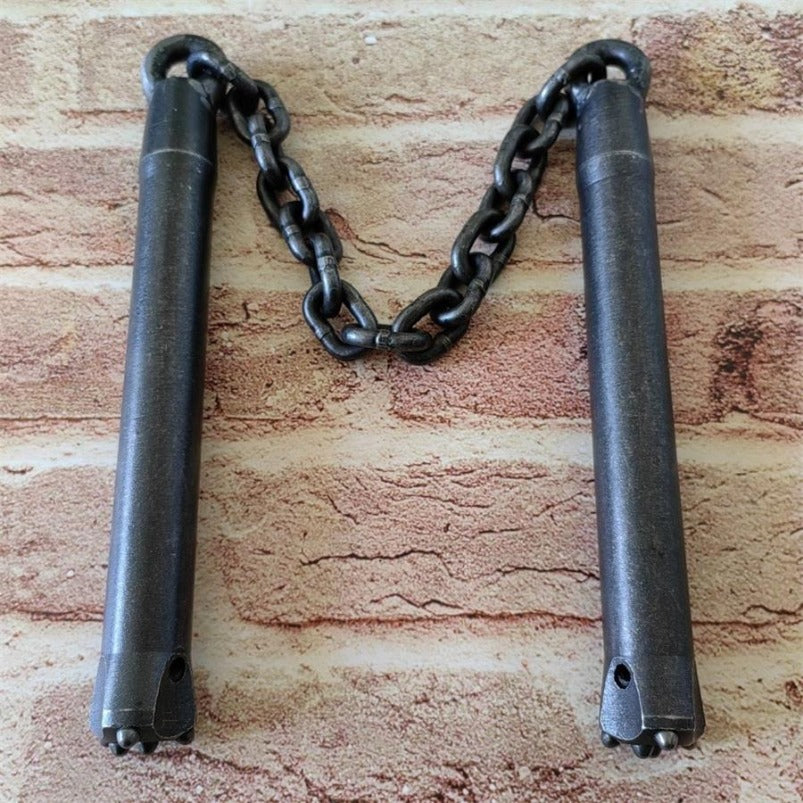 Heavyweight Tungsten Steel Handmade Nunchaku Martial Arts Practice