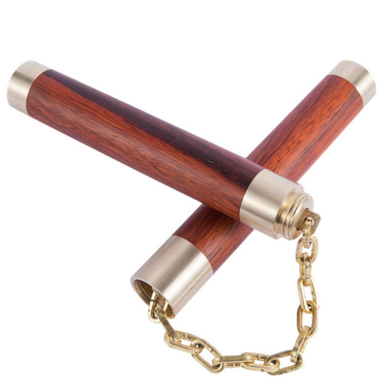 Rosewood Collection Edition Nunchaku Two-in-One Portable Martial Arts EDC