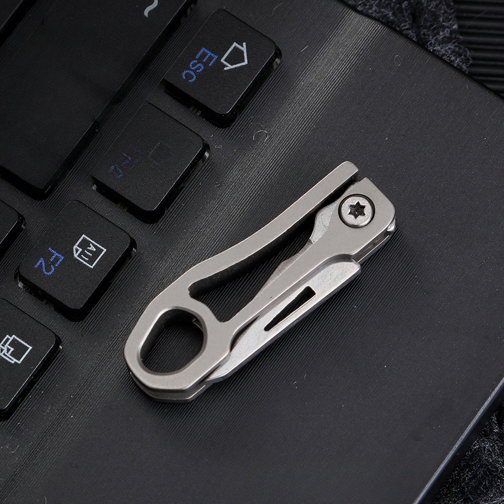 High Quality TC4 Mini Folding Knife Portable Sharp Box Opener EDC