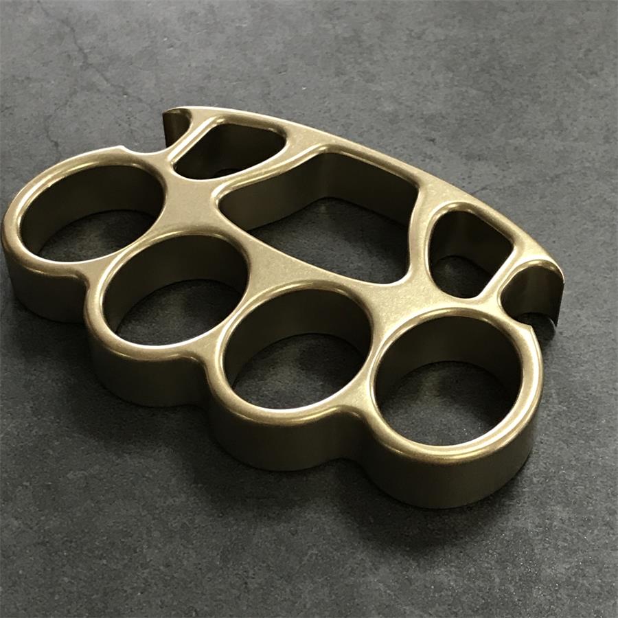 High Quality Stonewashed Brass Knuckle Duster Bottle Opener EDC