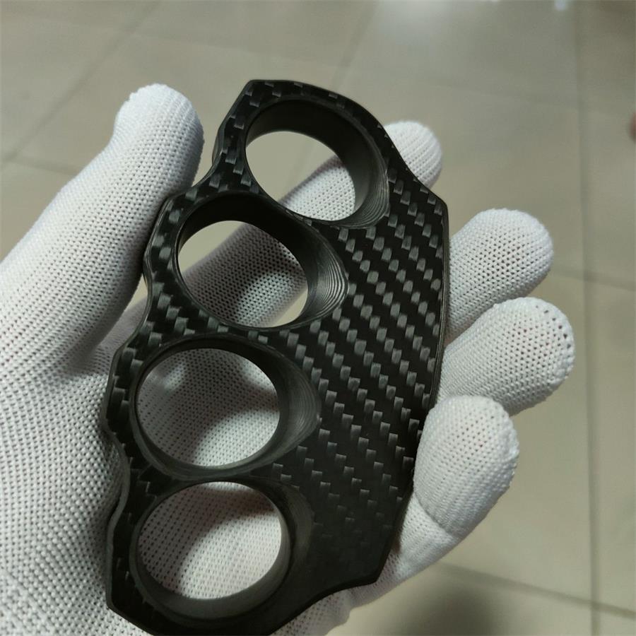 Carbon Fiber Knuckle Duster Grapple Training Fist Buckle