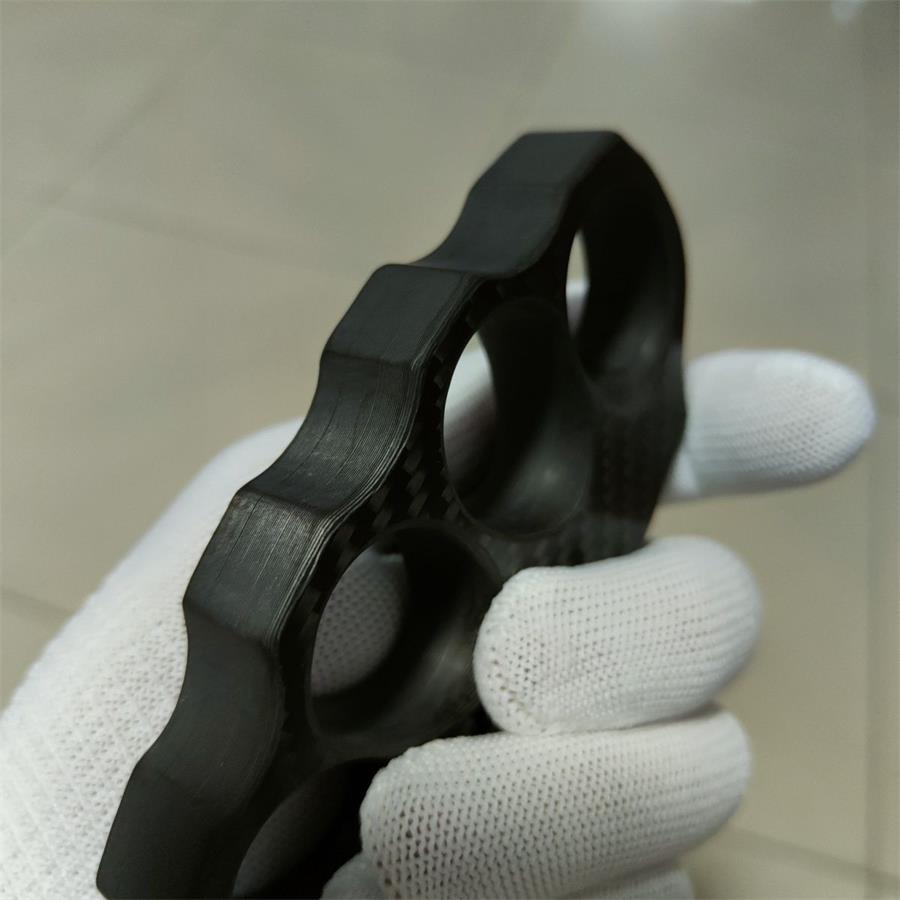 Carbon Fiber Knuckle Duster Grapple Training Fist Buckle