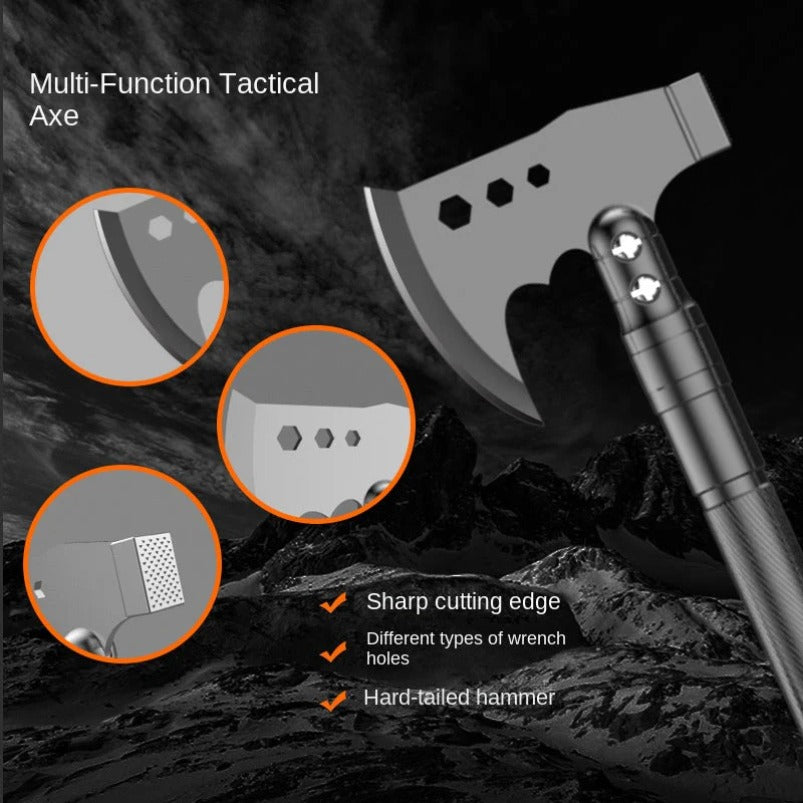 Multifunctional Toolbox Outdoor Shovel Axe Removable Knife