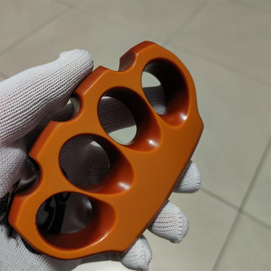 Orange Red Classic Bakelite Knuckle Duster Defense EDC