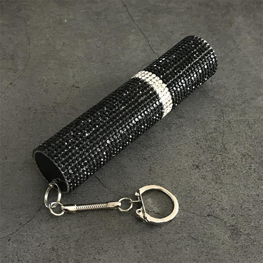 Diamond Veneer Design Pocket Flashlight Stun Gun Self Defense EDC
