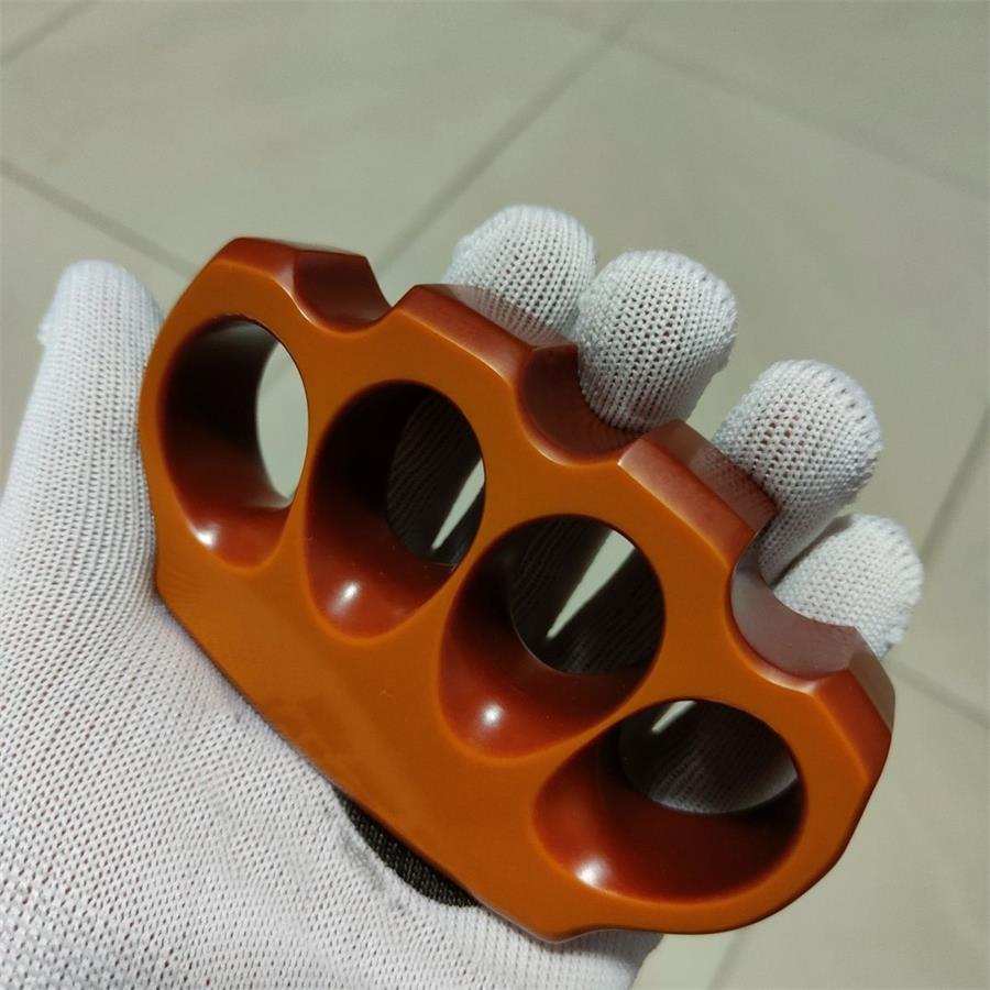 Orange Red Classic Bakelite Knuckle Duster Defense EDC