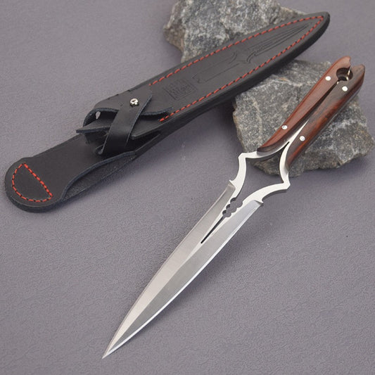 High Hardness Tactical Straight Knife with Blade Sheath EDC