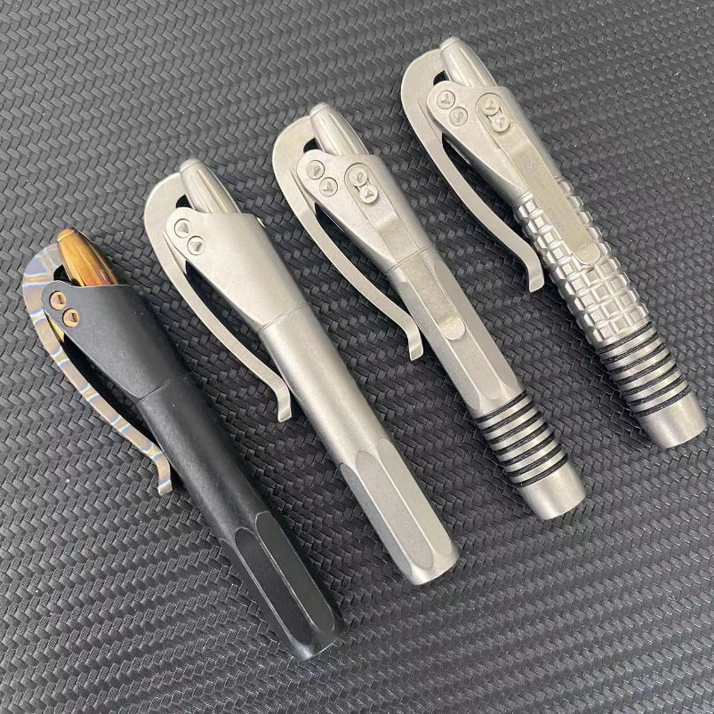 Pure Titanium Siphon Pen Thunderstrike Eight-Sided Walking Pen