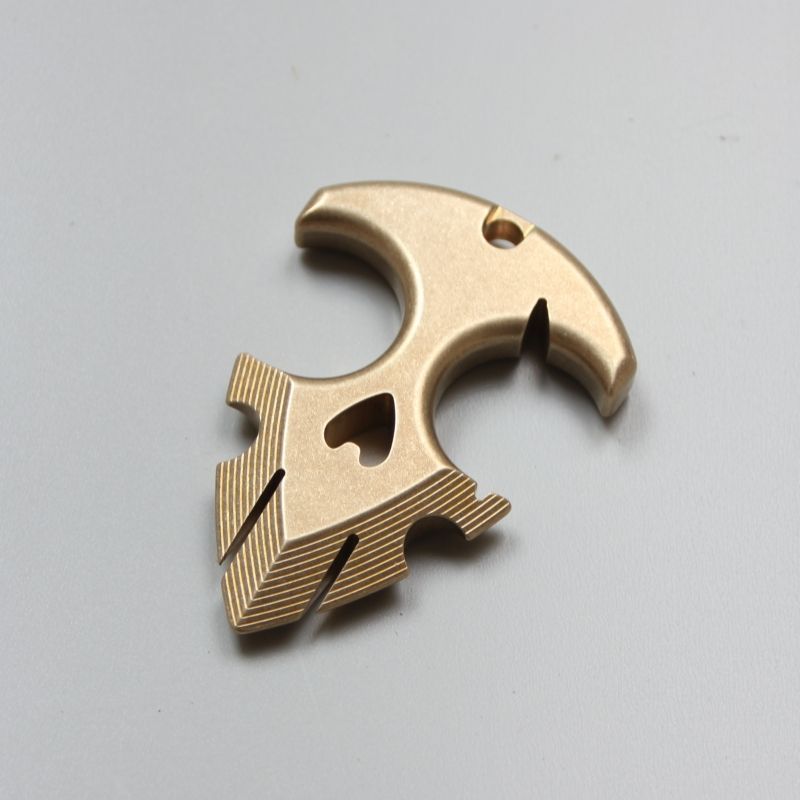 Brass Knuckle Duster Self Defense Decoration Pendant EDC