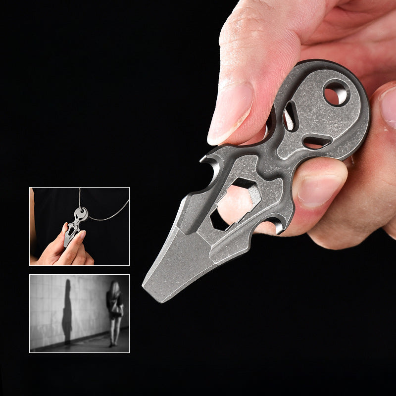 Titan Ghost Crowbar Wrench Bottle Opener Multi Tool EDC